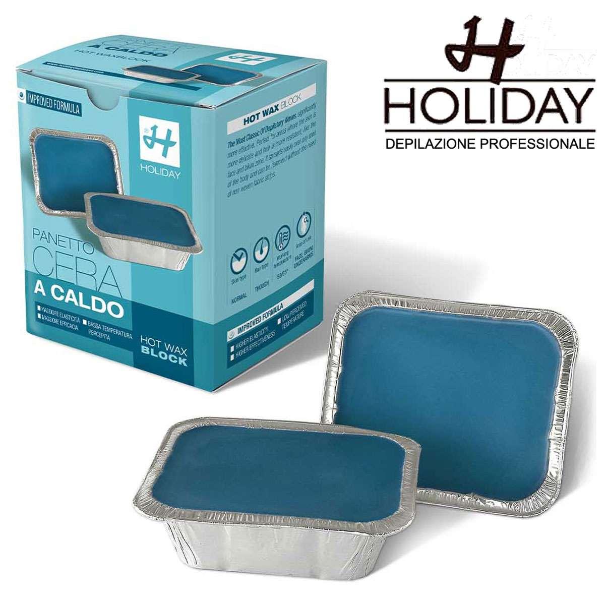 Cera a caldo holiday formula classic azzurra 2x500 ml