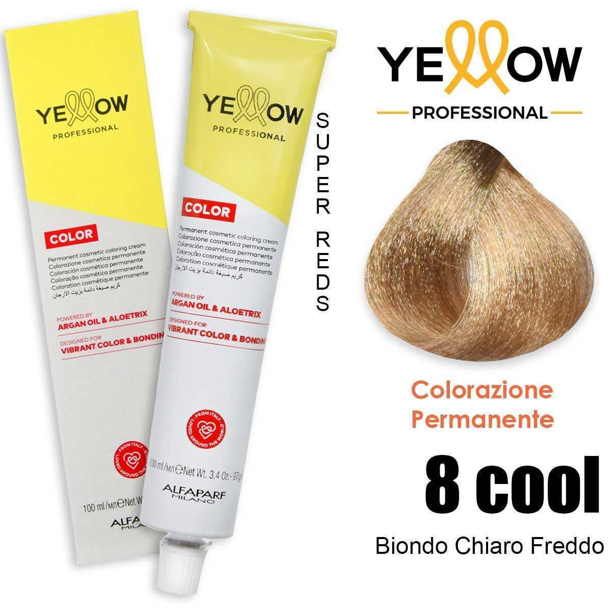 Alfaparf Yellow Color 8 COOL Biondo Chiaro Freddo 100ml