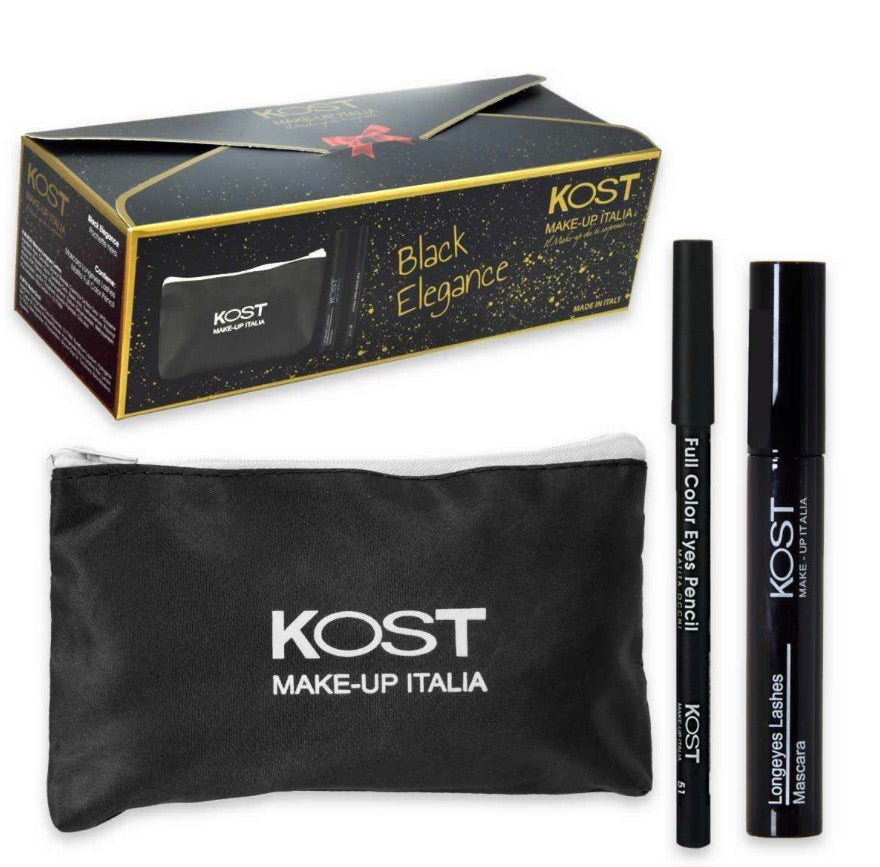Set Kost Black Elegance pochette + mascara + matita occhi