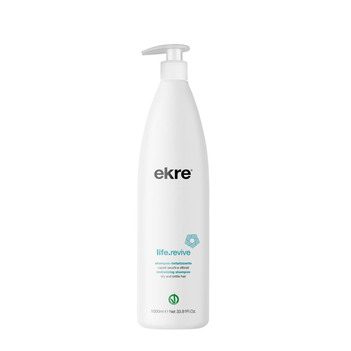 Ekre Life Revive Shampoo 1000ml Capelli Secchi e Sfibrati