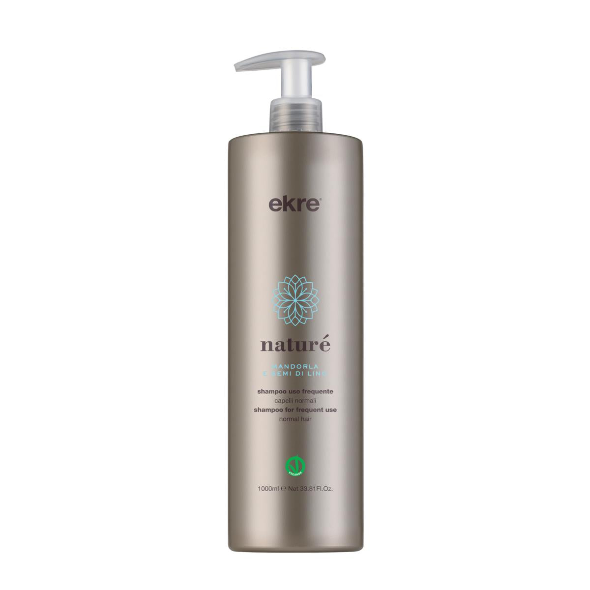 Ekre Naturé Shampoo Mandorla & Semi Di Lino 1000Ml Lavaggio Frequente