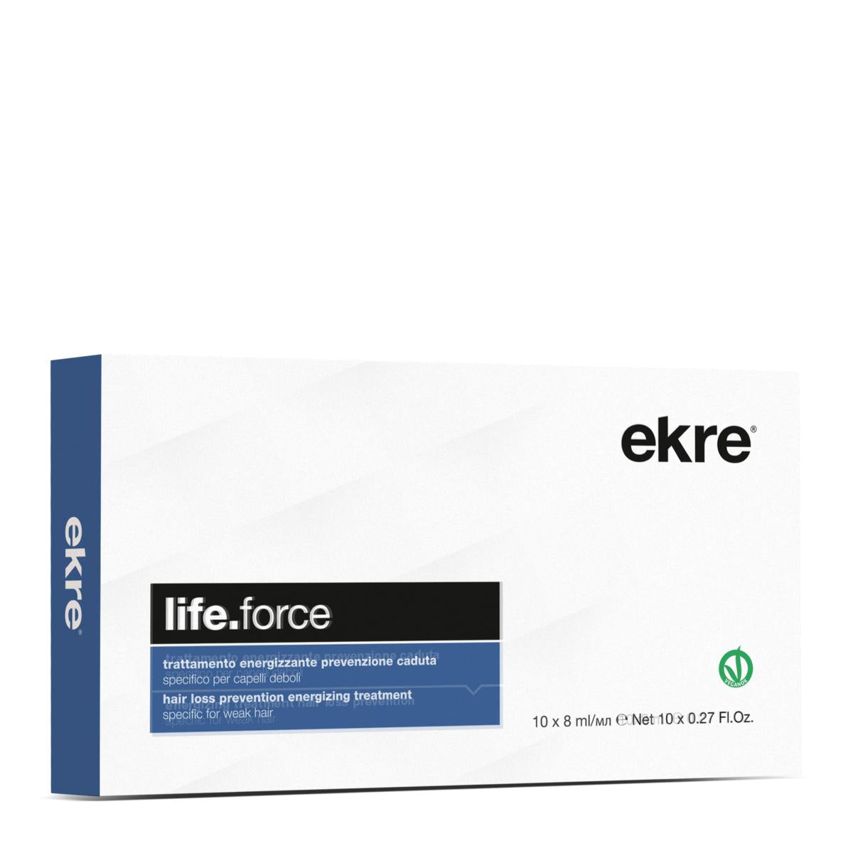 Ekre Life Force Trattamento Anti Caduta 10 Fiale