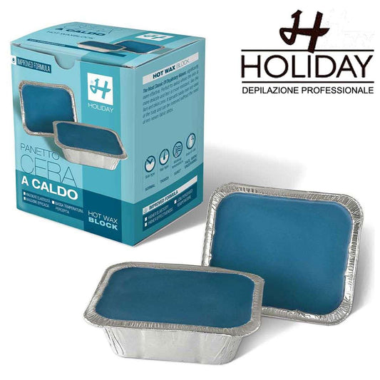 Cera a caldo holiday formula classic azzurra 2x500 ml