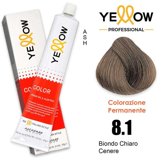Alfaparf Yellow Color 8.1 Biondo Chiaro Cenere 100ml.