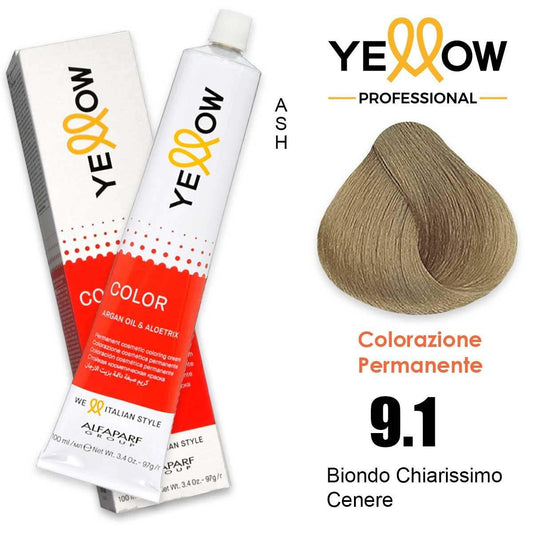 Alfaparf Yellow Color 9.1 Biondo Chiarissimo Cenere 100ml.
