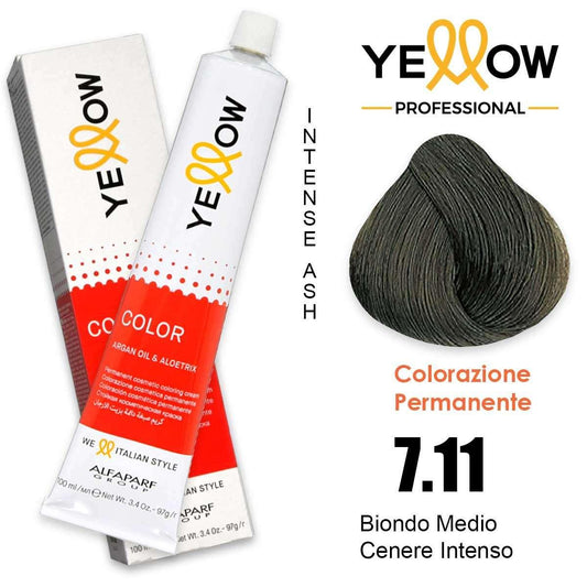 Alfaparf Yellow Color 7.11 Biondo Medio Cenere Intenso 100ml