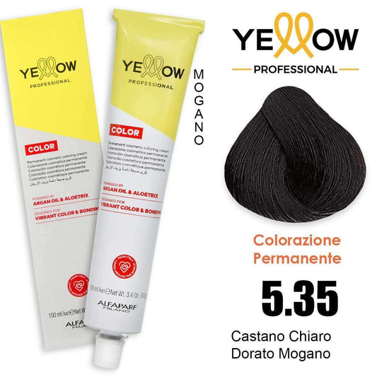 Alfaparf Yellow Color 5.35 Castano Chiaro Dorato Mogano 100ml