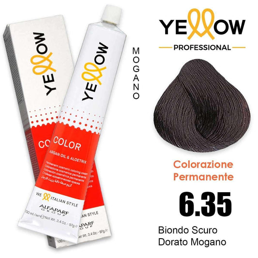 Alfaparf Yellow Color 6.35 Biondo Scuro Dorato Mogano 100ml