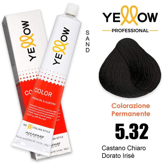 Alfaparf Yellow Color 5.32 Castano Chiaro Dorato Irisè 100ml