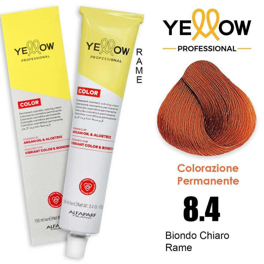 Alfaparf Yellow Color 8.4 Biondo Chiaro Rame 100ml
