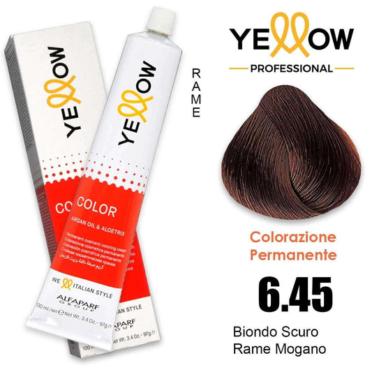 Alfaparf Yellow Color 6.45 Biondo Scuro Rame Mogano 100ml