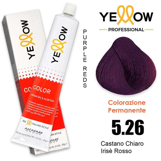 Alfaparf Yellow Color 5.26 Castano Chiaro Irisè Rosso 100ml