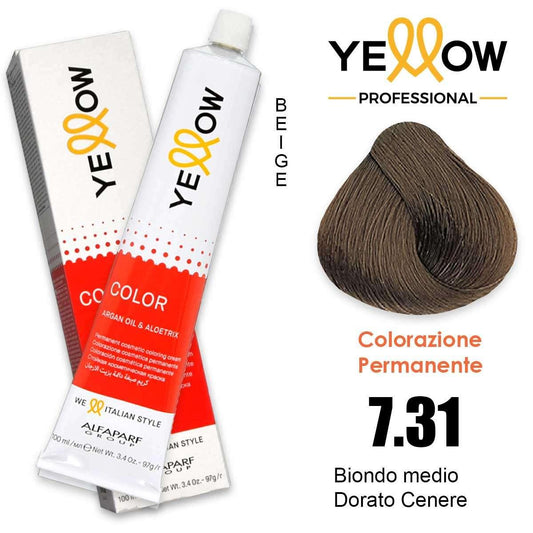 Alfaparf Yellow Color 7.31 Biondo Medio Dorato Cenere 100ml