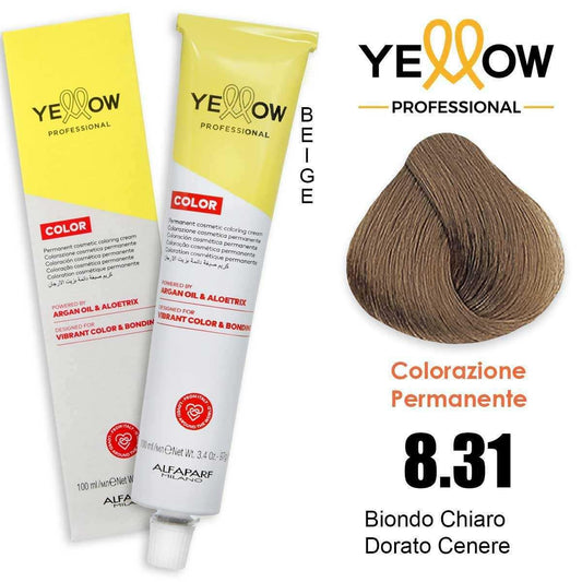 Alfaparf Yellow Color 8.31 Biondo Chiaro Dorato Cenere 100ml