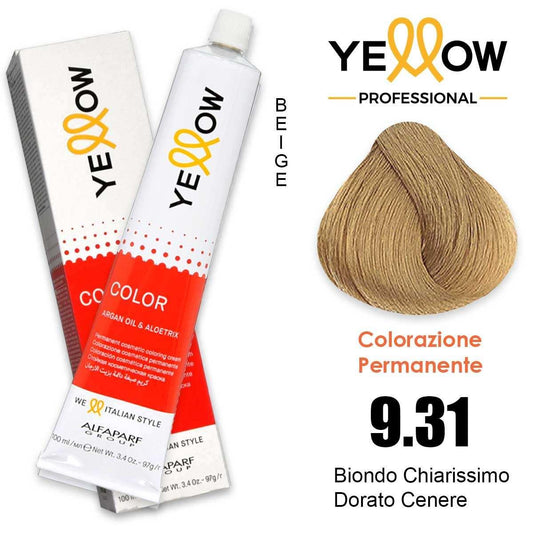 Alfaparf Yellow Color 9.31 Biondo Chiarissimo Dorato Cenere 100ml