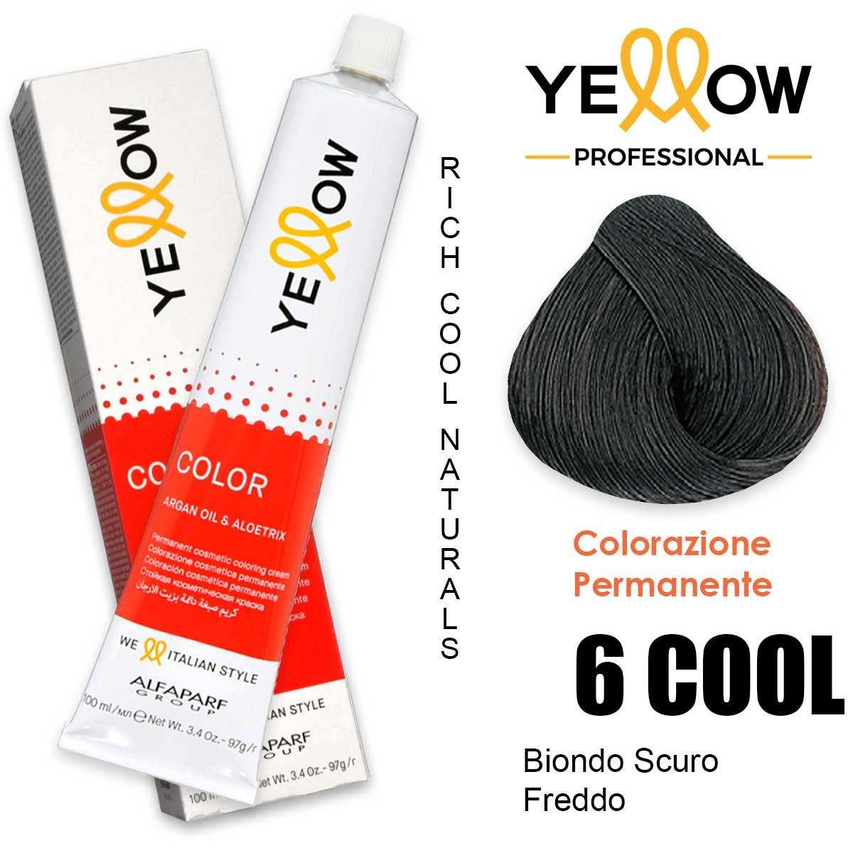 Alfaparf Yellow Color 6 COOL Biondo Scuro Freddo 100ml