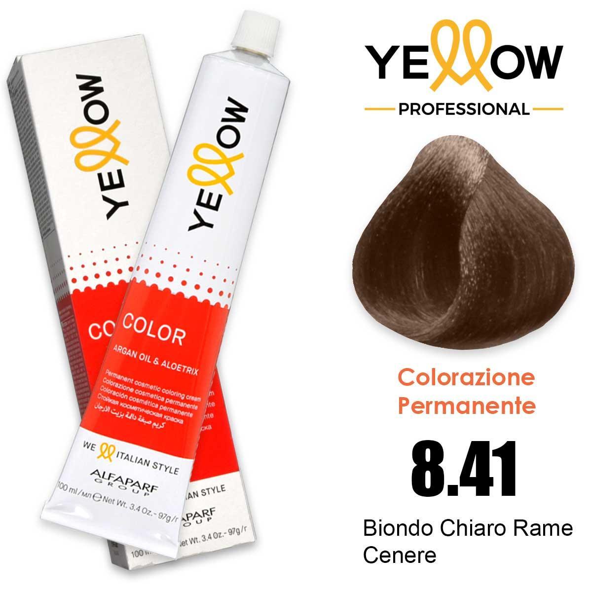 Alfaparf Yellow Color 8.41 Biondo Chiaro Rame Cenere 100ml