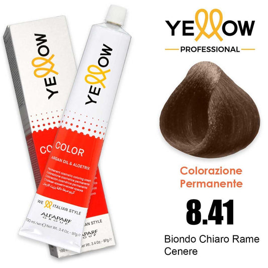 Alfaparf Yellow Color 8.41 Biondo Chiaro Rame Cenere 100ml
