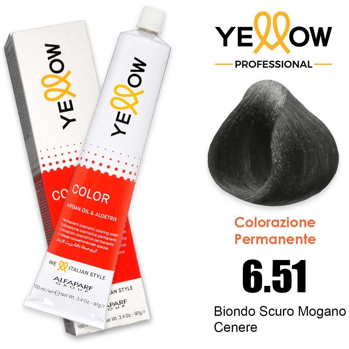Alfaparf Yellow Color 6.51 Biondo Scuro Mogano Cenere 100ml