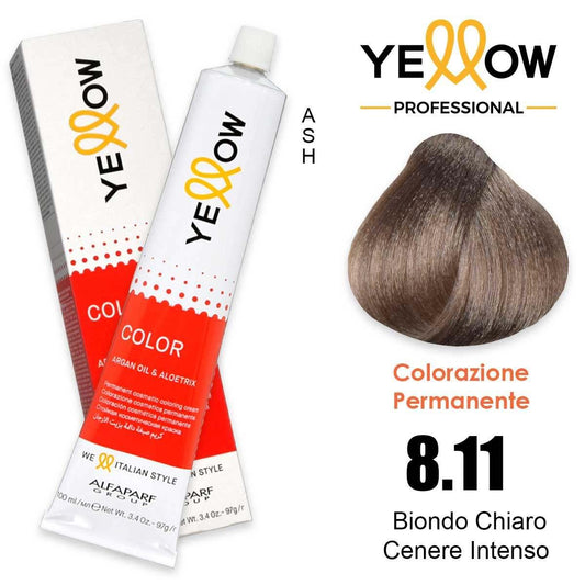 Alfaparf Yellow Color 8.11 Biondo Chiaro Cenere Intenso 100ml