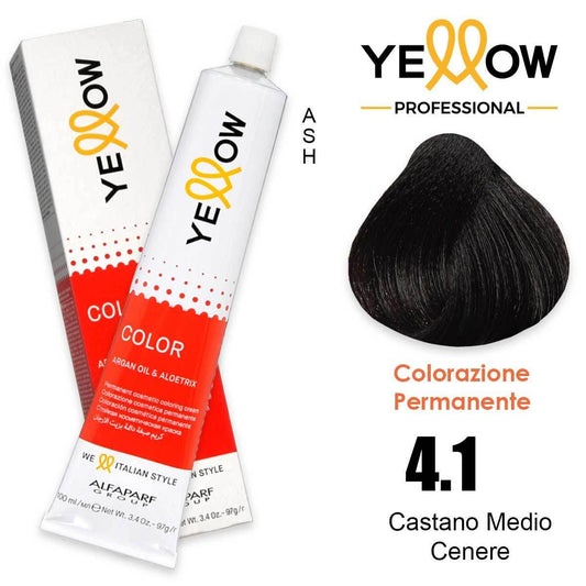 Alfaparf Yellow Color 4.1 Castano Medio Cenere 100ml