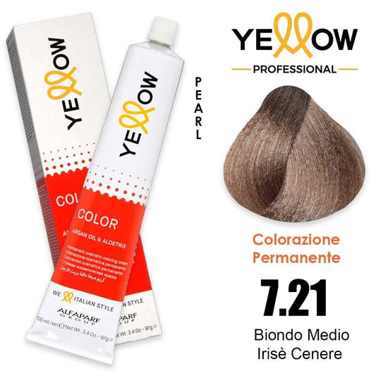 Alfaparf Yellow Color 7.21 Biondo Medio Irisè Cenere 100ml