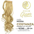 Coda Hair Glam Costanza Mossa C/Velcro Lung. 45cm