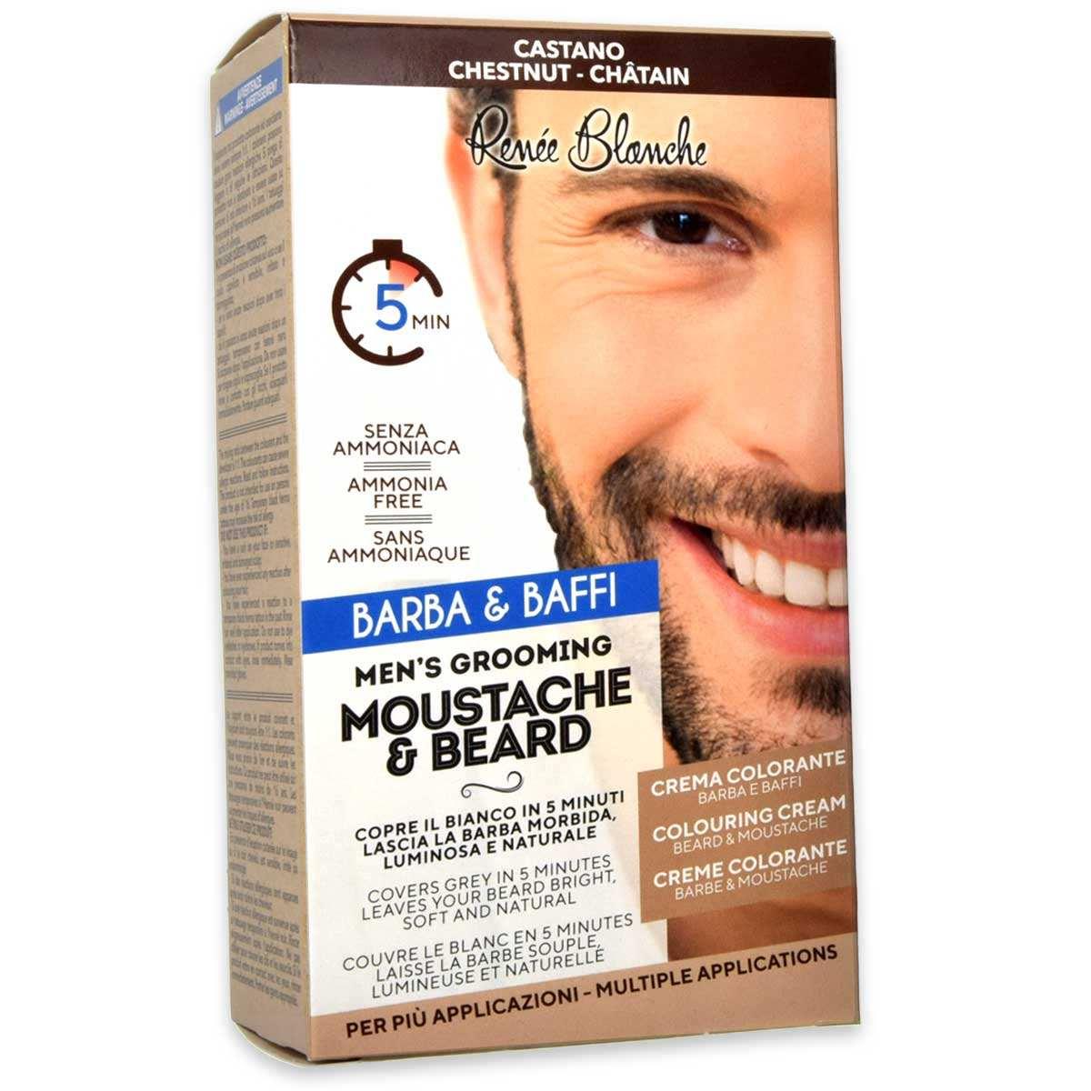 Moustache & Beard Crema Colorante Barba & Baffi Castano 50ml
