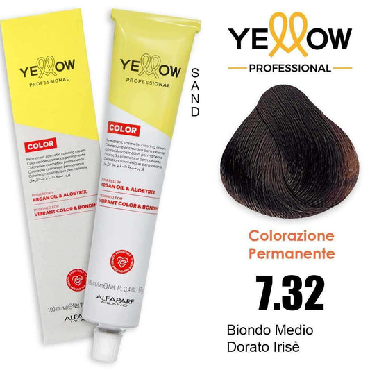 Alfaparf Yellow Color 7.32 Biondo Medio Dorato Irisè 100ml