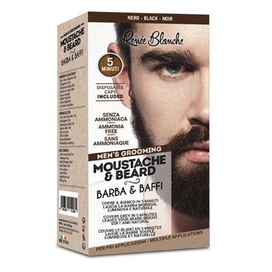Moustace & Beard Crema Colorante Barba & Baffi Nero