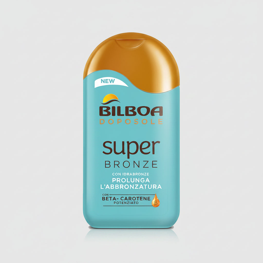 Bilboa Dopo Sole Super Bronze con Beta-Carotene potenziato.