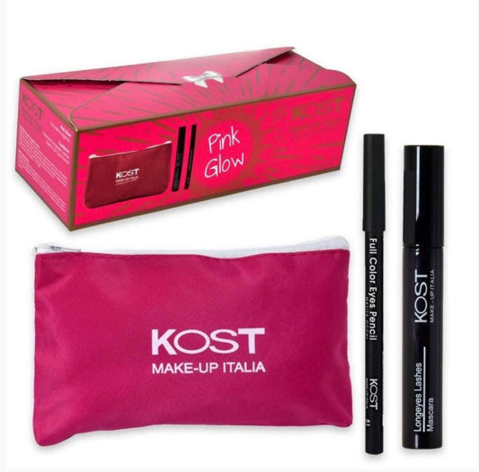 Set Kost Pink Glow pochette + mascara + matita occhi