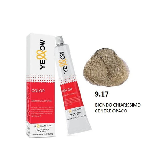 Alfaparf Yellow Color 9.17 Biondo Chiarissimo Cenere Opaco 100ml