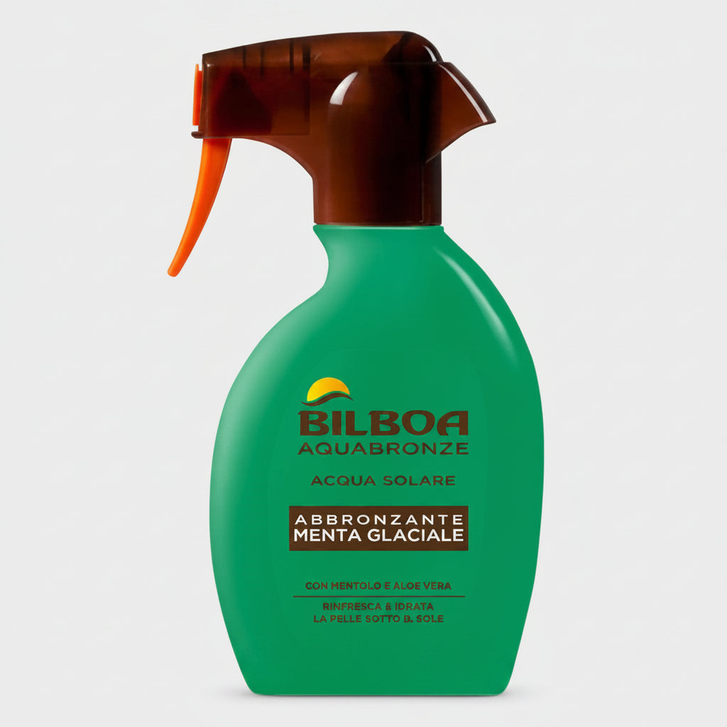 Bilboa AquaBronze Acqua Solare Abbronzante Menta Rinfrescante.