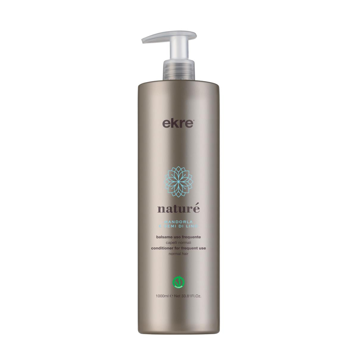 Ekre Naturé balsamo Mandorla e Semi di Lino 1000ml. Lavaggi Frequenti "Vegan Ok"