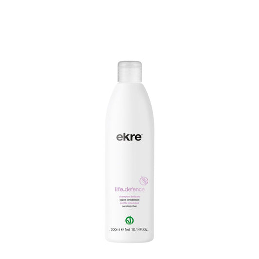 Ekre Life Defence No Sles Shampoo 300ml "Vegan Ok" Delicato Capelli Sensibili