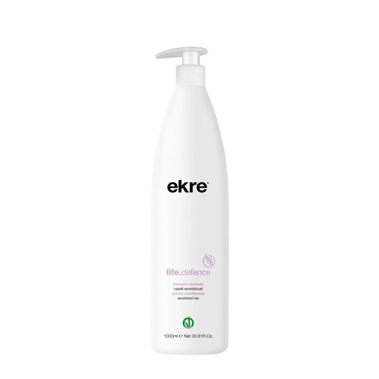 Ekre Life Defence No Sles Balsamo 1000ml "Vegan Ok" Delicato Capelli Sensibili