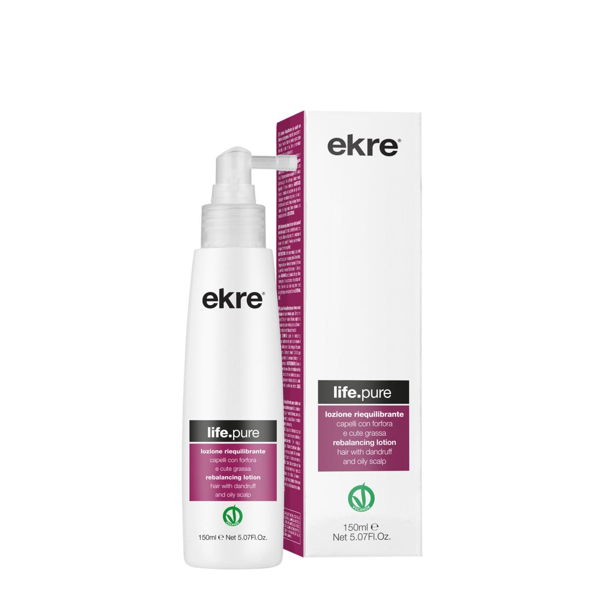 Ekre Life Pure Lozione Riequilibrante 150ml Capelli Grassi