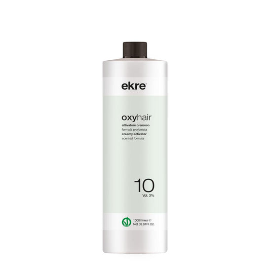 Ekre Oxyhair Attivatore Cosmetico 10 Volumi 1000ml Cremoso "Vegan Ok"