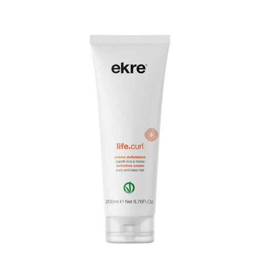 Ekre Life Curl Crema Ricci Definizione 200ml. "Vegan Ok" Senza Risciacquo