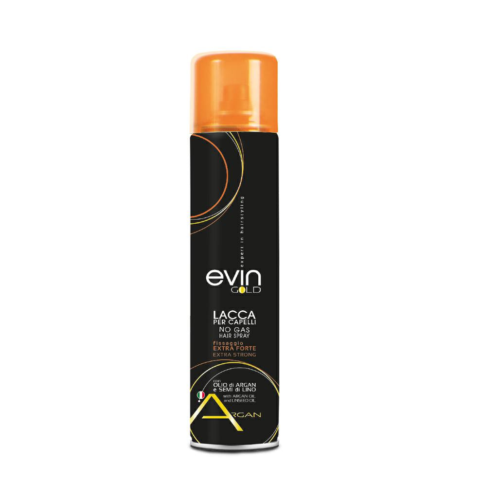 Lacca Evin Gold No Gas Extra Forte Argan e Semi di Lino 400ml