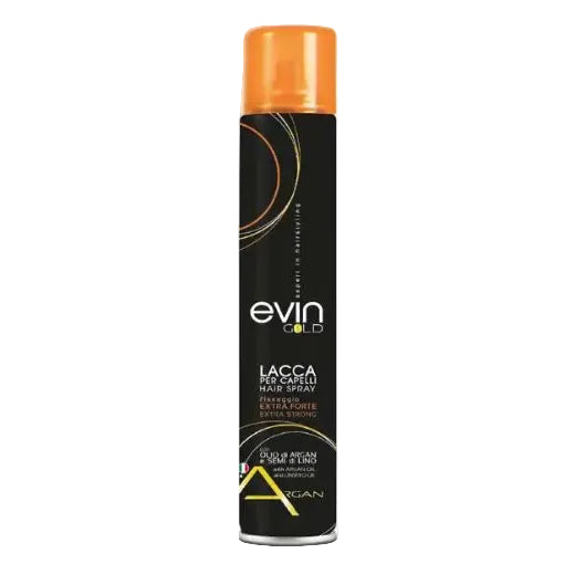 Lacca Evin Gold Extra Forte Argan e Semi di Lino 500ml